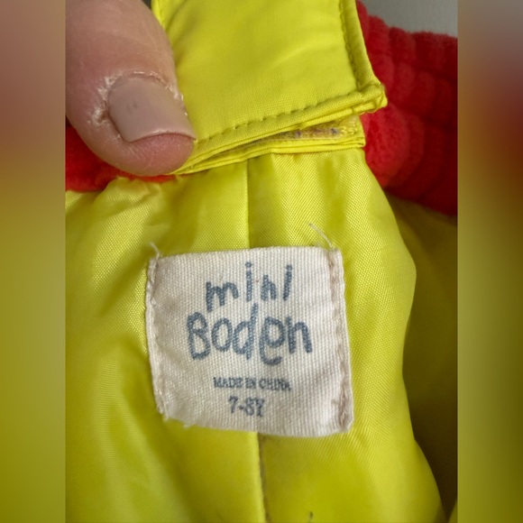 Mini Boden All Weather Snow Pants-High Visibility Neon Yellow, 7/8, MSRP $99 - Picture 3 of 13